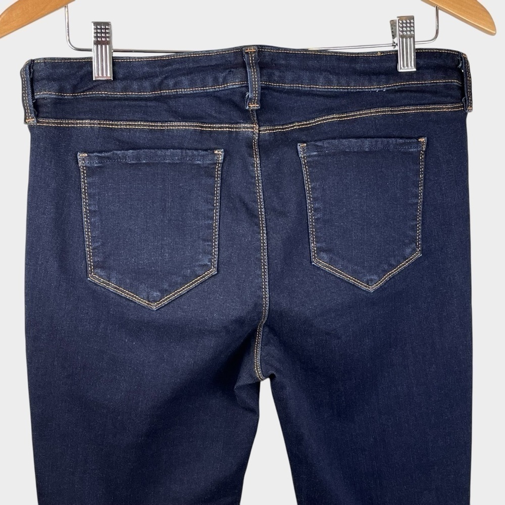L'AGENCE | Emmanuelle Ankle Zip Skinny Jeans Cropped Womens 32 Midnight - Picture 6 of 12